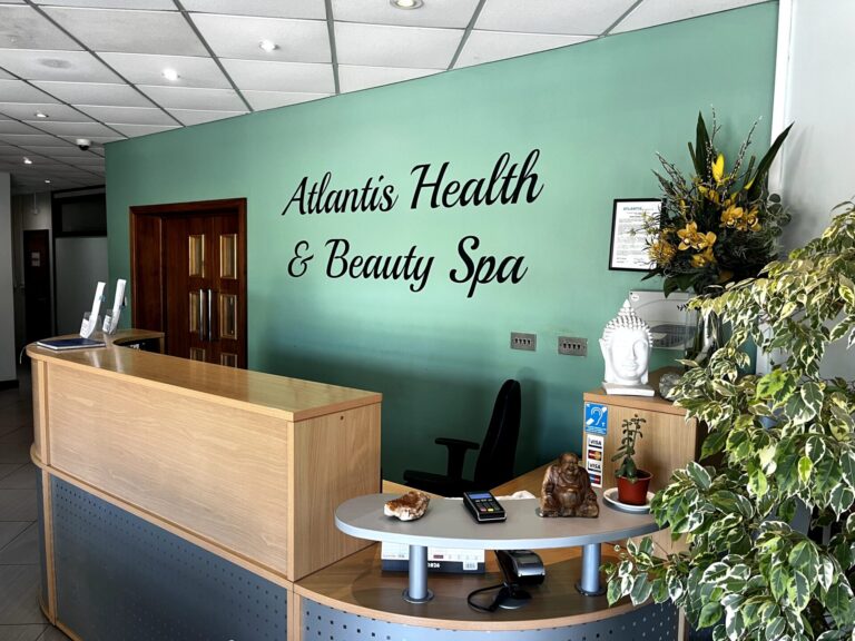 reception area at atlantis gym, health and beauty spa in tiptree essex