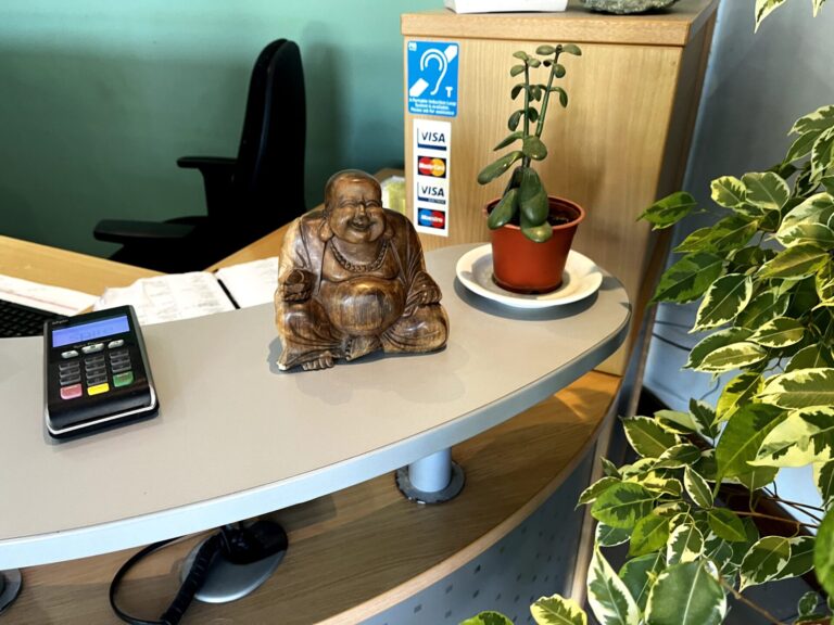 buddha ornament at atlantis gym, health and beauty spa in tiptree essex