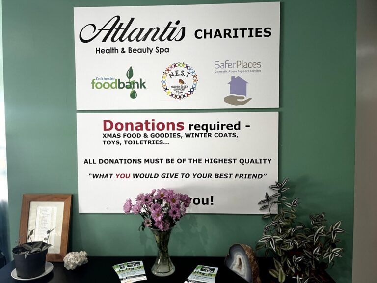 atlantis' charity work at atlantis gym, health and beauty spa - tiptree essex