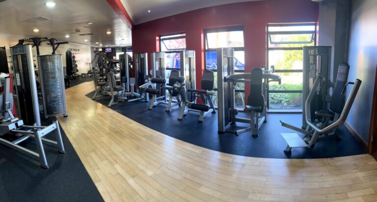 panoramic of the assisted weight machines at atlantis gym in tiptree essex