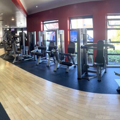 panoramic of the assisted weight machines at atlantis gym in tiptree essex
